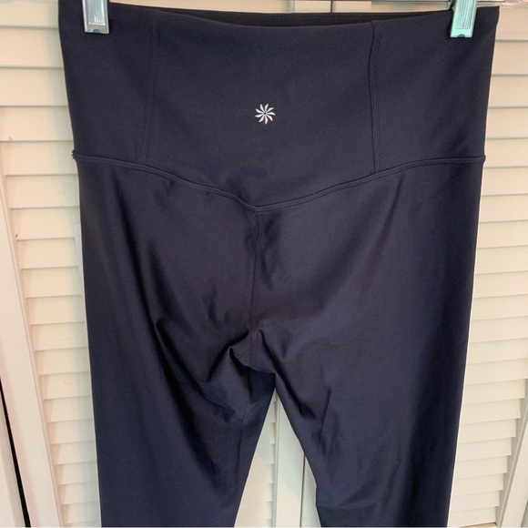 NWT Athleta Elation Sheen Tight Legging Stretch Navy Blue Womens S Tall MSRP $99 - Picture 8 of 12